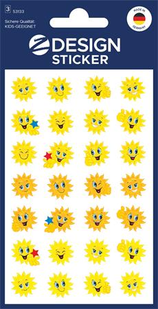 Matrica, papír, 3 ív, 76x120 mm, AVERY ZWECKFORM, "Z-Design No.53133", napocska